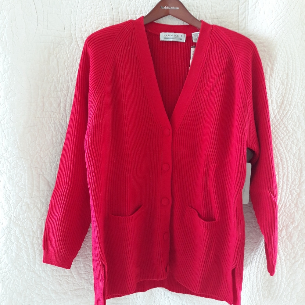 Karen Scott Red Sweater